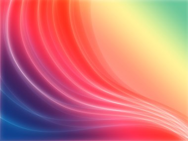 Rainbow waves clipart