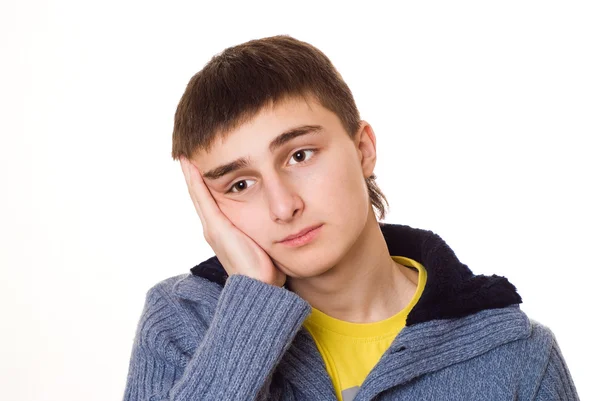 Pohledný mladý teenager stojící — Stock fotografie