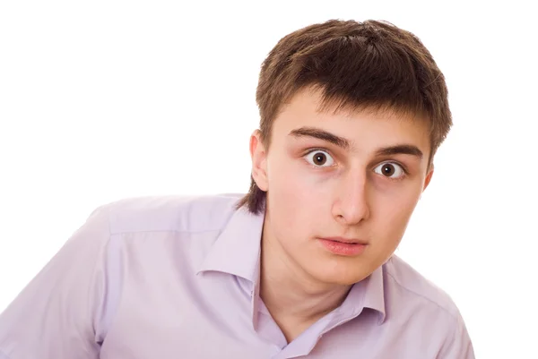 Mooie tiener in shirt staande — Stockfoto