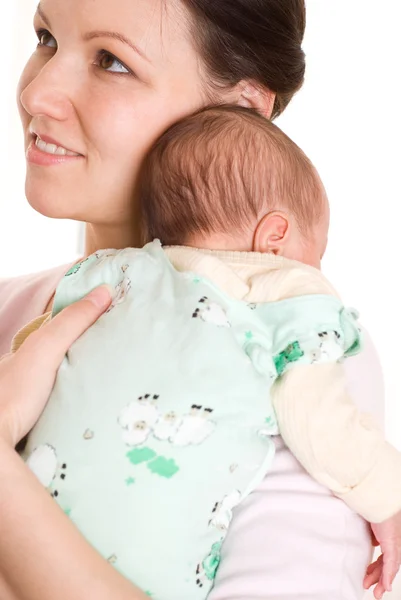 Mother holding newborn — Stock Photo, Image