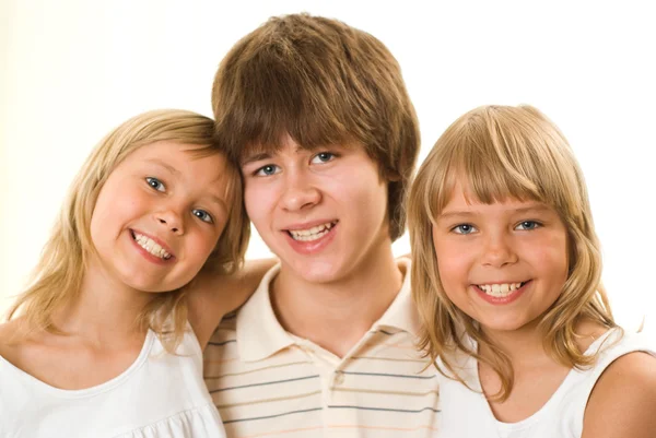 Tinédzser és nővérei — Stock Fotó