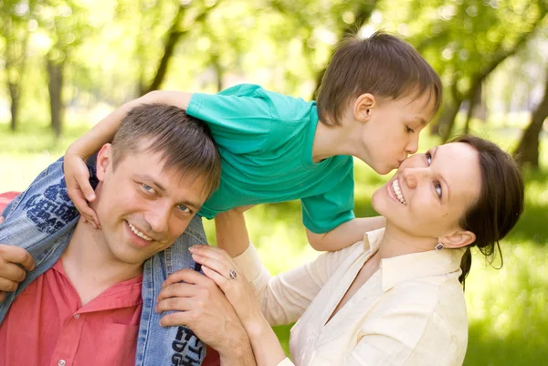Family on the nature — Stock Photo, Image