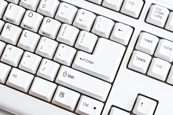 白色键盘 — 图库照片