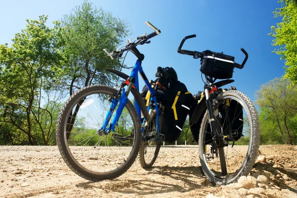 Kaksi polkupyörää — kuvapankkivalokuva
