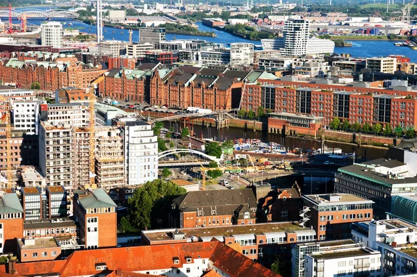 stock image Old warehouses in Hamburg