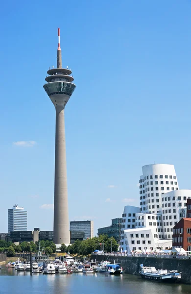 Rheinturm tower Dusseldorf — Stock Photo, Image