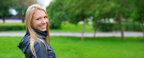 Woman in park Stock Image