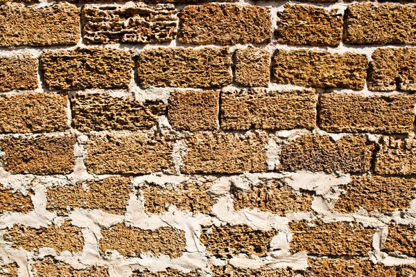 Usunięty mur z cegły — Zdjęcie stockowe