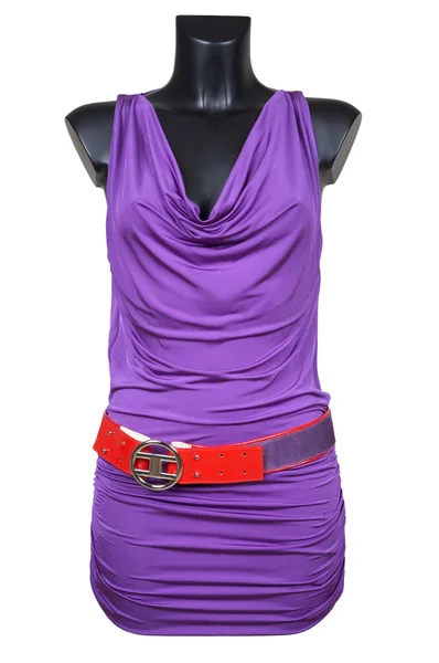 紫罗兰色女性礼服 — 图库照片