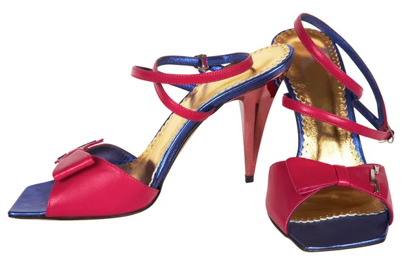 Farbe weibliche Schuhe — Stockfoto