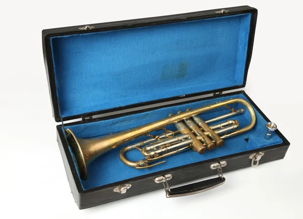 Muzyka klasyczna instrument dęty trąbka — Zdjęcie stockowe