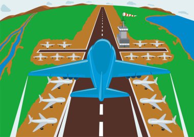 Airfield clipart