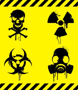 Warning signs. clipart