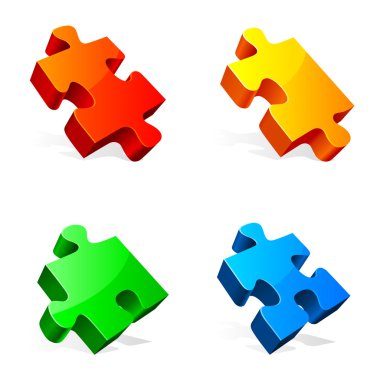 Puzzle pieces. clipart