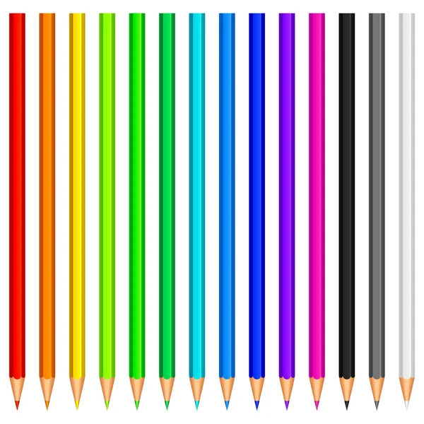 Színes ceruzák. — Stock Vector