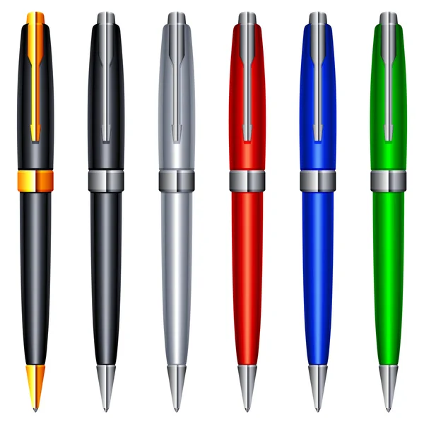 Kleur pennen. — Stockvector