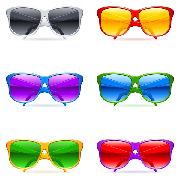 Set occhiali da sole . — Vettoriale Stock