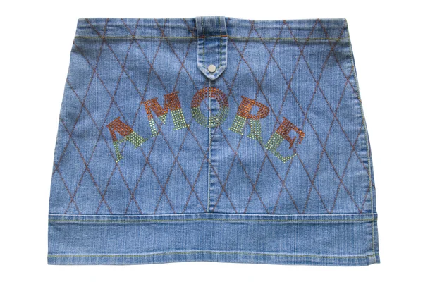 Jeans skirt — Stock Photo, Image