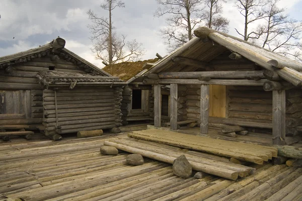 Starożytnej miejscowości drewniane — Zdjęcie stockowe