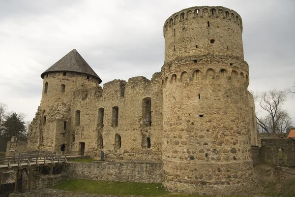 ウエンデンに位置する城、ツェーシス、ラトビア — ストック写真