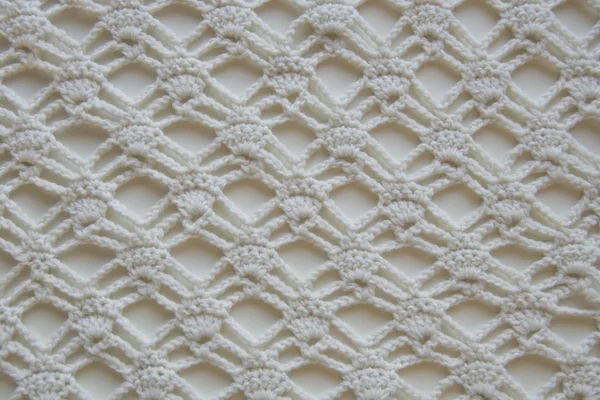White knitted fabric — Stock Photo, Image
