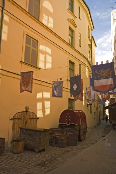Rua velha em Riga — Fotografia de Stock