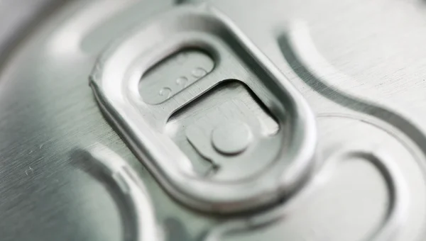 Close up van aluminium pot — Stockfoto