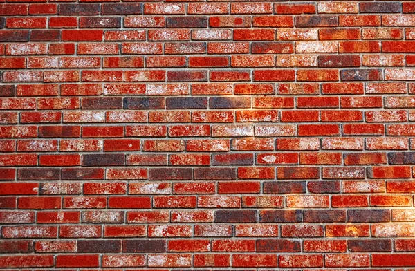 Achtergrond van rode bakstenen muur — Stockfoto