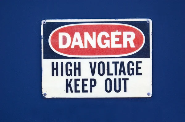 High voltage keep out — Stock Photo, Image
