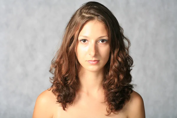 Cute brunette face — Stock Photo, Image