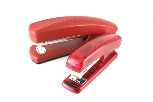 Two pink stapler — Stock Photo, Image
