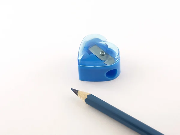 Bleistift und Werkzeug zum Schärfen — Stockfoto