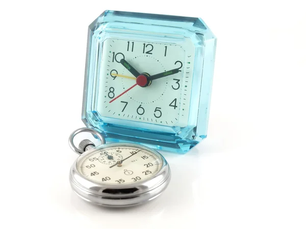 Relógio de mesa e cronômetro — Fotografia de Stock