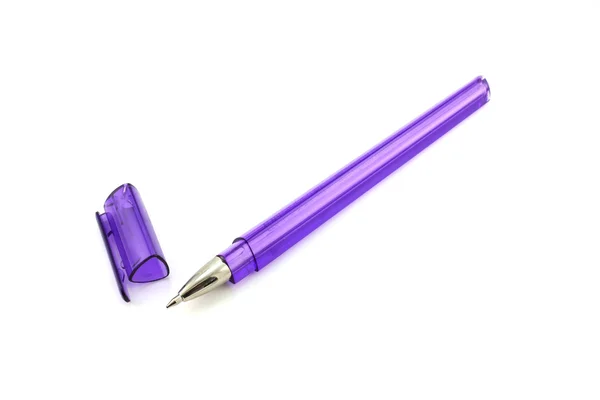 Violet ball-point pen — Stock Photo, Image
