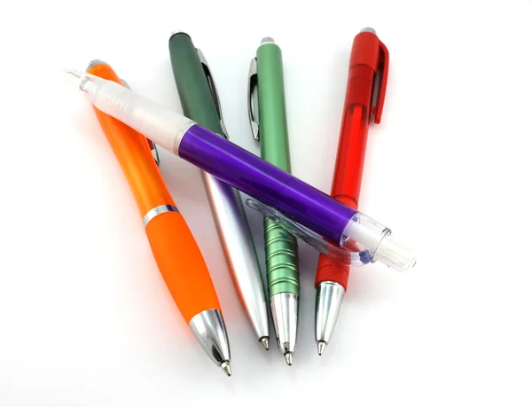 Renkli tükenmez kalem — Stok fotoğraf
