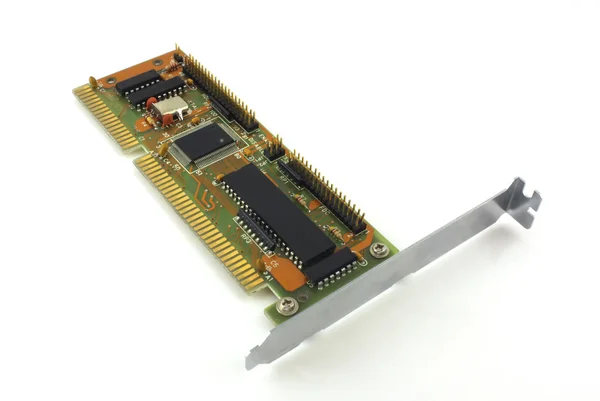 Old peripheral controller card for computer — Stock Photo, Image
