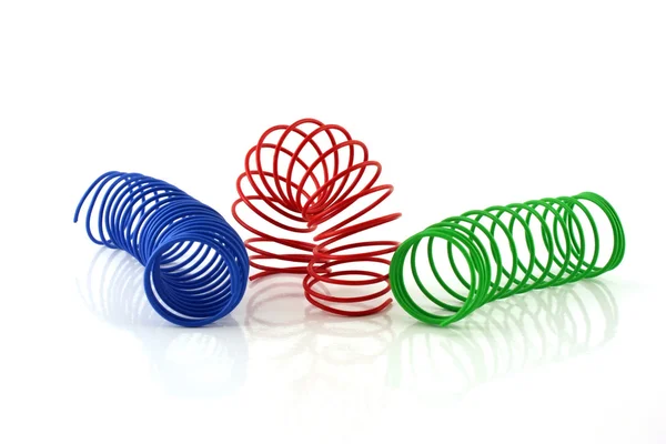 Renkli tel spiral — Stok fotoğraf
