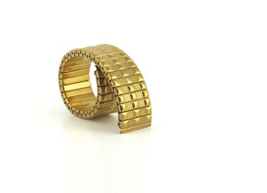 Gold bracelet for watch clipart