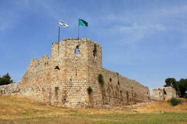 Ruins of crusaders castle clipart