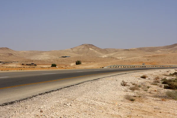 Weg in de woestijn — Stockfoto