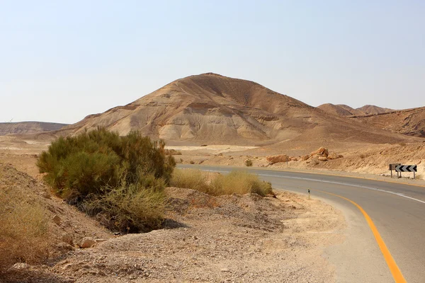 Weg in de woestijn — Stockfoto