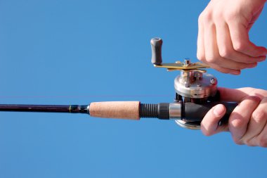Fishing reel clipart
