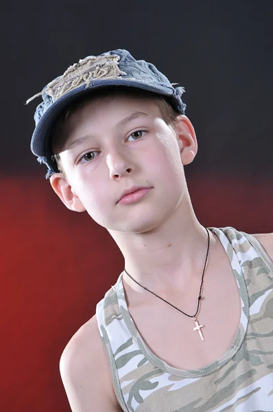 Portrait of is ten years old boy — Stock Photo, Image
