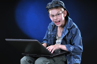 Mad Young Hacker clipart