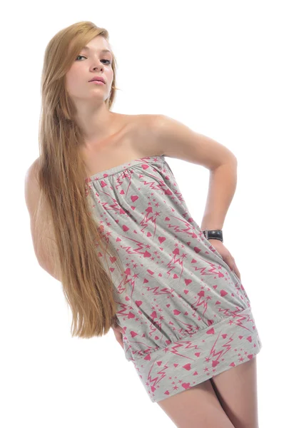 長い髪の美しい少女 — ストック写真