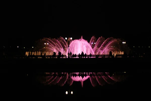 Fountain at night — Stock Photo, Image
