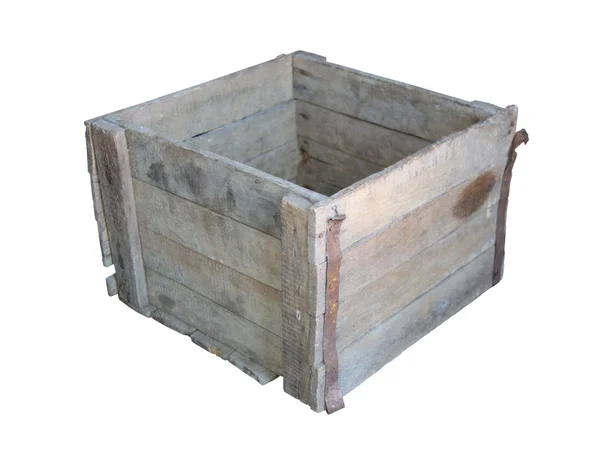 Oude houten doos — Stockfoto