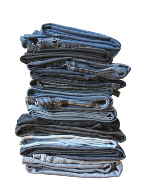 Folded jeans clipart