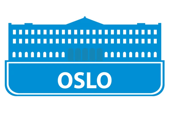 Oslo obrys — Stockový vektor