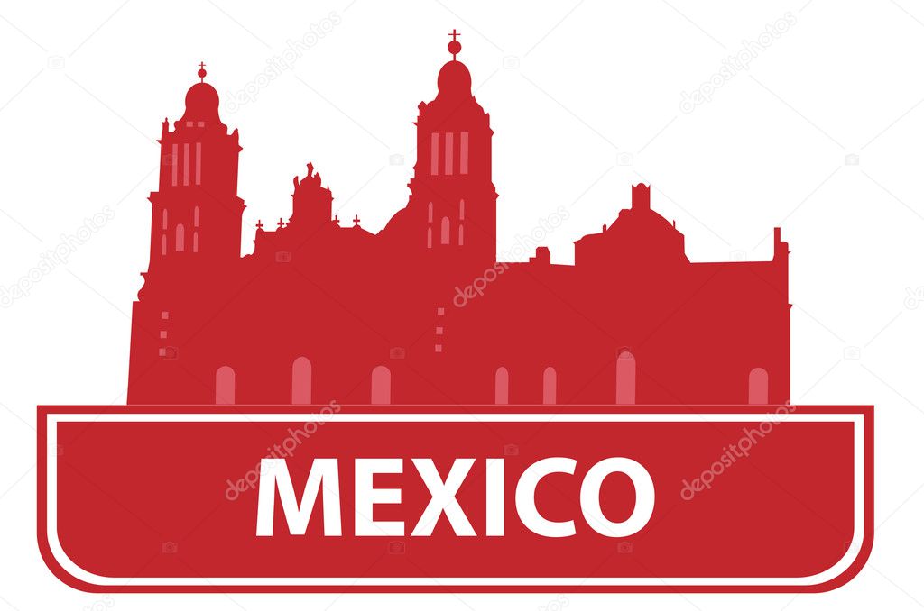 Mexico outline — Stock Vector © Romul-2009 #3120983